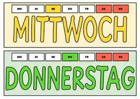 Vorschau - Poster - Wochentage Tafelaushang in Regenbogenoptik - Seite 2
