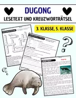 Vorschau - Spiele - Dugong: Leseverständnis und Kreuzworträtsel mit Lösungen - Deckblatt