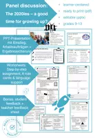 Vorschau - Arbeitsblätter - Panel discussion: The 2020ies - a good time to be growing up? - Deckblatt