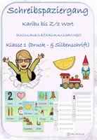 Vorschau - Arbeitsblätter - Schreibspaziergang Karibu bis Z/z - Druck- & Silbenschrift - Deckblatt