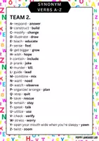 Vista previa - Juegos / Gamificación - A-Z Game- Synonym Verbs for A2-B1 levels - página 3