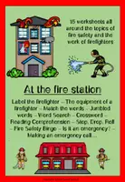 Vorschau - Arbeitsblätter - Fire safety and the work of firefighters - Deckblatt