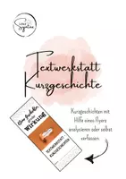 Vorschau - Arbeitsblätter - Textwerkstatt Kurzgeschichte Flyer - Deckblatt