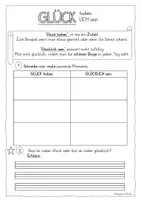 Vorschau - Stundenentwürfe - Unterrichtsstunde zum Thema Glück haben vs. glücklich sein - Seite 3