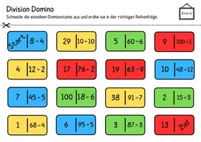 Vorschau - Spiele - Mathe Domino Spiele - Materialpaket - Seite 1