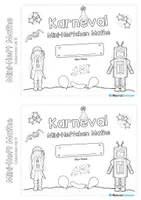 Vorschau - Arbeitsblätter - Mini-Heft: Mathe zum Fasching/Karneval (Zahlenraum bis 10) - Seite 1