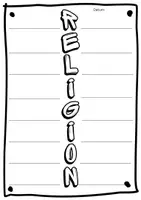 Vorschau - Arbeitsblätter - Titelblatt/ Deckblatt für die Mappe - Religion - Seite 1