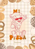 Vista previa - Hojas de trabajo - Fracciones con Pizza. Matemáticas - Portada