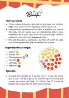 Vista previa - Hojas de trabajo - Fracciones con Pizza. Matemáticas - página 1