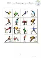 Vorschau - Spiele - YOGA Bingo im Klassenraum Bewegungsspiel - Seite 1