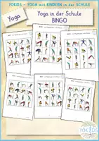 Vorschau - Spiele - YOGA Bingo im Klassenraum Bewegungsspiel - Deckblatt