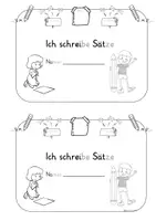 Vorschau - Arbeitsblätter - Miniheft „Ich schreibe Sätze“ in Silbenschrift – Satzbau üben für die 1. Klasse - Seite 2