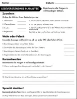 Vorschau - Spiele - Baumkänguru: Leseverständnis und Kreuzworträtsel mit Lösungen - Seite 2