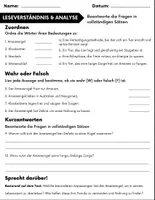 Vorschau - Arbeitsblätter - Ameisenigel: Leseverständnis und Kreuzworträtsel mit Lösungen - Seite 2