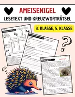 Vorschau - Arbeitsblätter - Ameisenigel: Leseverständnis und Kreuzworträtsel mit Lösungen - Deckblatt