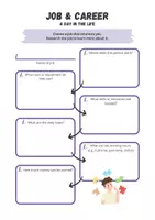 Vorschau - Arbeitsblätter - Job and Career: A Day in the Life - Job Research Worksheet - Seite 1