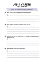 Vorschau - Arbeitsblätter - Job and Career: A Day in the Life - Job Research Worksheet - Seite 2
