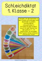 Vorschau - Aufgabenkarten - Schleichdiktat für die erste Klasse - 2 - Deckblatt