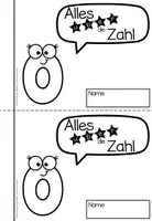 Aperçu - Feuilles d'exercices - Alles über die Zahlen 0-10 & 11-20 Hefte | Nombres Mathématiques Allemand Bundle (Kit) - Page 1