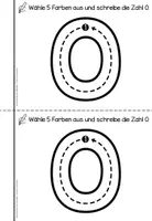 Vista previa - Hojas de trabajo - Alles über die Zahlen 0-10 & 11-20 Hefte | Números Matemáticas Alemán Bundle (Paquete) - página 2