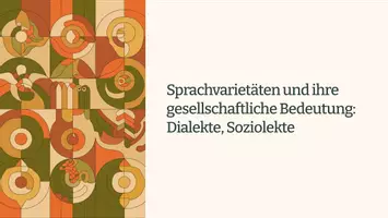 Vorschau - Fördermaterial/Inklusion - Präsentation: Sprachvarietäten und ihre gesellschaftliche Bedeutung – Dialekte und Soziolekte als PDF und PowerPoint - Seite 1