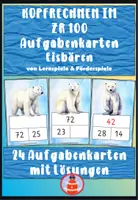 Vorschau - Stationenlernen - Kopfrechnen im ZR 100 - Aufgabenkarten Eisbär - Deckblatt
