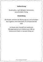 Vorschau - Stationenlernen - Kopfrechnen im ZR 100 - Aufgabenkarten Eisbär - Seite 1