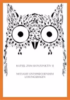 Vorschau - Arbeitsblätter - Rätsel zum Konjunktiv II - Deckblatt