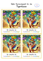 Vorschau - Anderer Materialtyp - Karneval Gruß Tigerklasse Karnevalsgruß - Seite 1