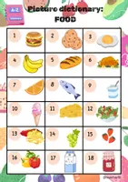 Vista previa - Juegos / Gamificación - juego explota food + picture dictionary - página 1