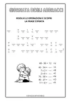 anteprima - Esercizi - CODICE CIFRATO GIORNATA DEGLI ABBRACCI - Pagina di copertina