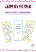 Vista previa - Tarjetas / Manipulativos - PACK LLAVEROS SOBRE TIPOS DE ACNEAE - página 1