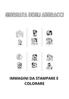 anteprima - Clipart / Immagini originali - 12 IMMAGINI DA STAMPARE E COLORARE GIORNATA DEGLI ABBRACCI - Pagina di copertina