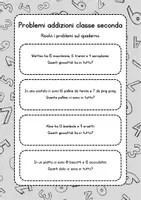 anteprima - Esercizi - Problemi con le addizioni classe seconda - Pagina 2