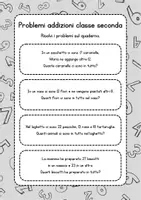 anteprima - Esercizi - Problemi con le addizioni classe seconda - Pagina 3