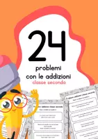 anteprima - Esercizi - Problemi con le addizioni classe seconda - Pagina di copertina
