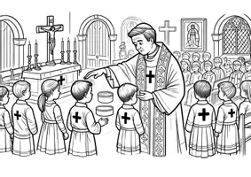Vorschau - Mal- und Bastelvorlagen - 25 Ausmalbilder zu Aschermittwoch, Karwoche und Ostern - Seite 2