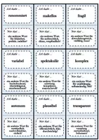 Vorschau - Spiele - "Ich habe - Wer hat?" (Ratespiel): Deutsche Fremdwörter - Seite 2