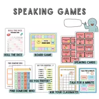 Vorschau - Stationenlernen - Speaking games. Spiele zum Sprechen auf Englisch - Deckblatt