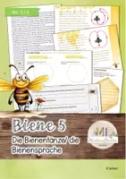 Vorschau - Arbeitsblätter - Biene 5: Der Bienentanz - die Sprache der Bienen - Deckblatt