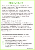 Vorschau - Arbeitsblätter - Märchen-Heft - Merkmale und Arbeitsblätter - Seite 1