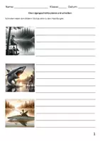 Vorschau - Arbeitsblätter - Eine Lügengeschichte planen und schreiben 📝🎨 (Aus einer Bildergeschichte eine Geschichte schreiben, Tipps zum Aufbau einer Lügengeschichte und eine Mindmap zur Gliederung) - Seite 1