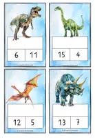 Vorschau - Stationenlernen - Kopfrechnen im ZR 20 - Aufgabenkarten Dinosaurier - Seite 2