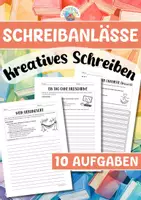 Vorschau - Arbeitsblätter - Schreibanlässe - Kreatives Schreiben - Deckblatt