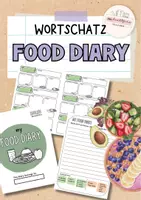 Vorschau - Arbeitsblätter - Food Diary | healthy food | vegetables | fruits - Deckblatt