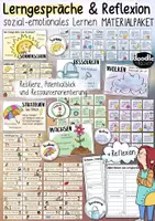 Vorschau - Fördermaterial/Inklusion - Lerngespräche & PAKET SEL 🏫☀️ Resilienz / Ressourcen / sozial-emotionales Lernen / Wachstumsdenken - Deckblatt
