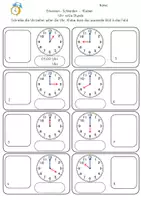 Vorschau - Arbeitsblätter - Uhrzeit Klasse 2 Mathe, Arbeitsblätter und interaktive Übungen Uhr, Minuten, Stunde, Zeitspanne - Seite 2