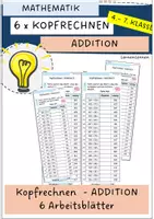 Vorschau - Arbeitsblätter - Wachsendes Materialpaket: Schriftliche Addition (8 Materialien) - Seite 1