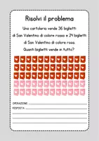 anteprima - Esercizi - Problemi di San Valentino per la classe seconda - Pagina 1
