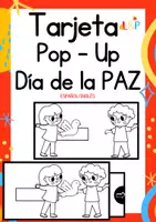 Vista previa - Unidades / Secuencias / Situaciones de Aprendizaje - Tarjeta Pop - Up de la Paz con movimiento - Portada